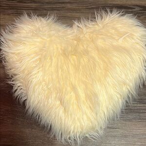 Fluffy Heart-Shaped Pillow